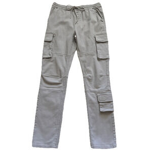Standard Cloth Cargo Jeans Men Large Gray Skinny Pull On Cotton Blend Casual Y2K